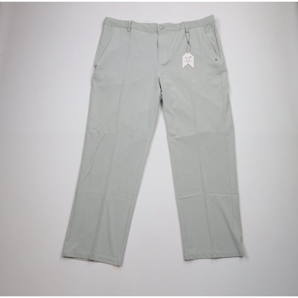 New 1764 Golf Signature Series Mens 42x30 Stretch Tech Birdie Chino Pants Gray
